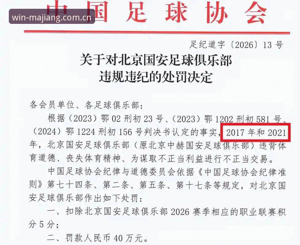 麻将胡了安全吗安装教程 揭秘中国足协第三批禁足名单背后的震撼内幕:17人被终身禁足,48人受罚